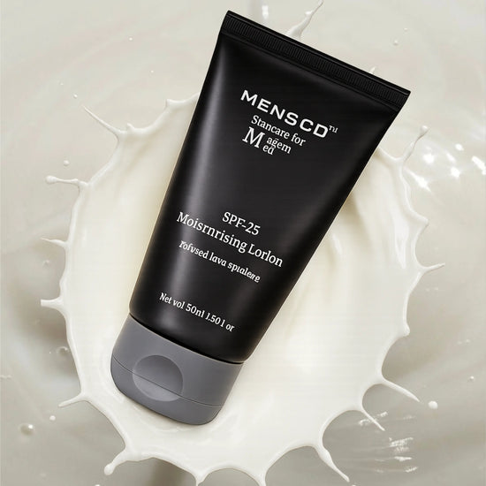 “Lightweight non-greasy SPF moisturiser texture for men’s skincare routine”