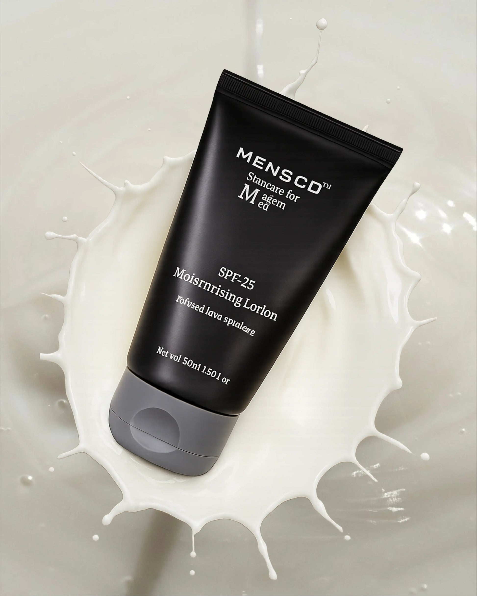 “Lightweight non-greasy SPF moisturiser texture for men’s skincare routine”