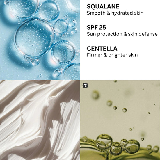 “Squalane and centella asiatica ingredients in Mensco men’s SPF moisturiser”