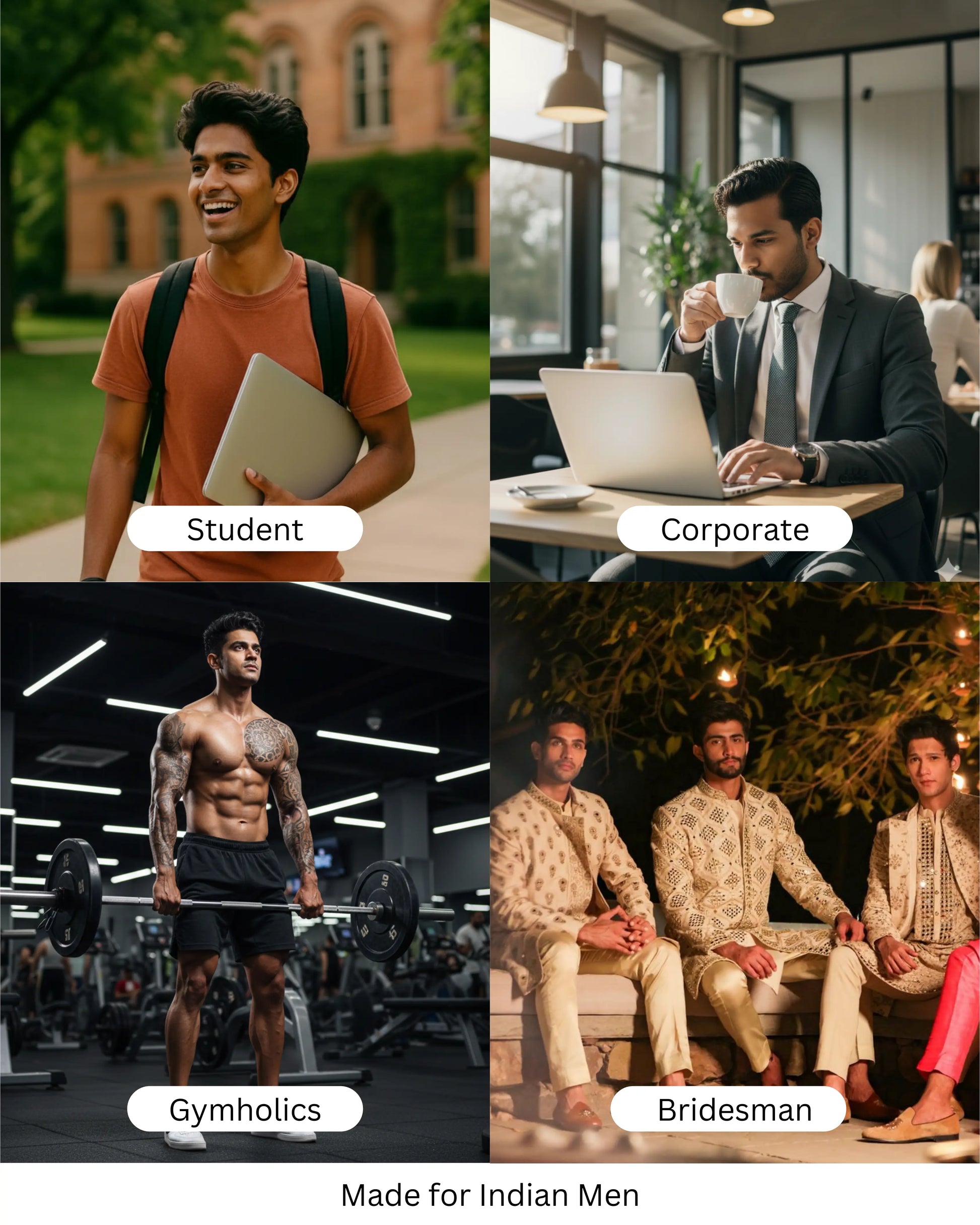 “Men using Mensco Signature Grooming Kit for healthy, youthful and refreshed skin”
